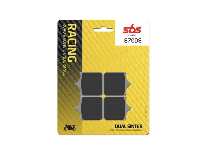 870DS Dual Sinter závodní brzdové destičky SBS