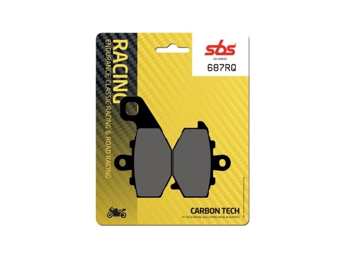 687RQ Carbon Tech závodní brzdové destičky SBS