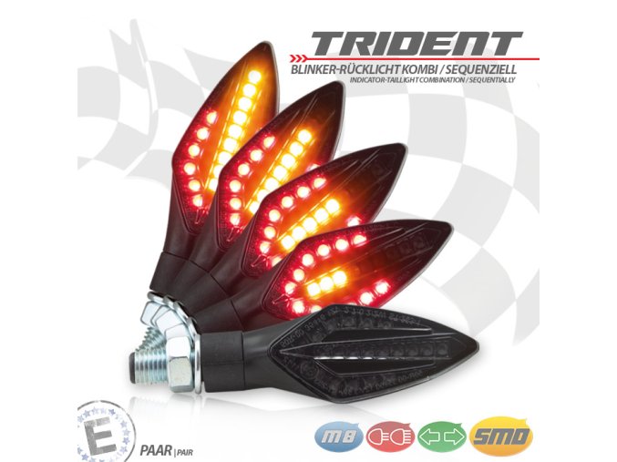 Led sekvenční blinkry TRIDENT