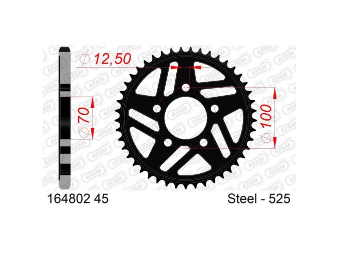 AFAM 164802-45 řetězová rozeta 45