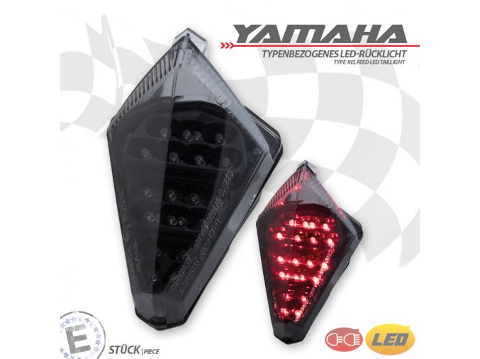 Yamaha YZF- R1, T-Max 530 zadní světlo