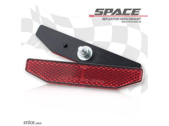 Červená odrazka Space