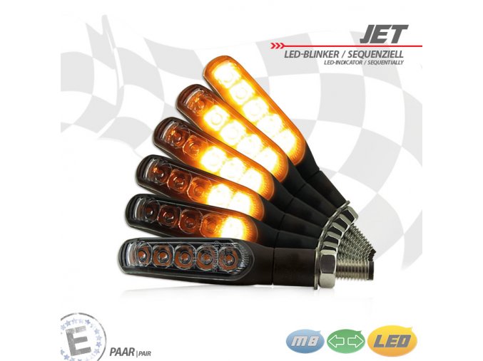 Led sekvenční blinkry JET