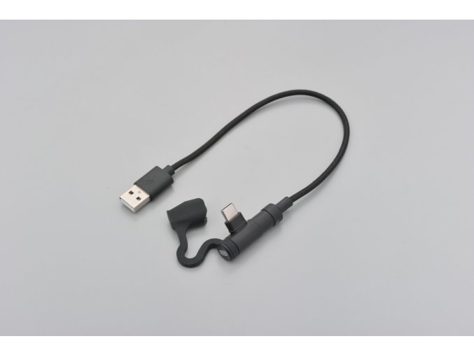 usb cable type a to type c l shaped 200mm