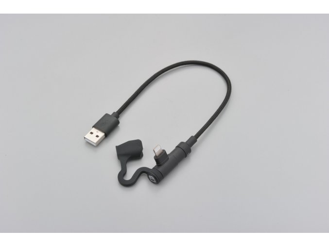 usb cable type a to lightning l shaped 200mm