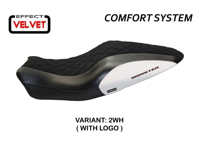 Potah sedla Ducati Monster 821 / 1200 (14-16) Andorra Velvet comfort  model