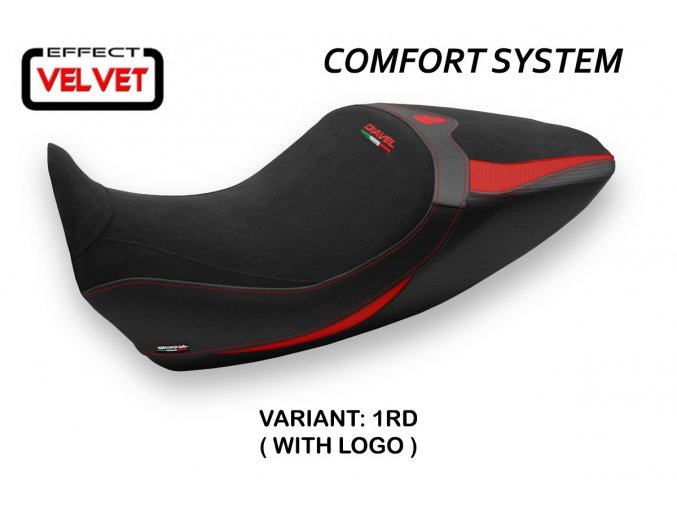 Potah sedla Ducati Diavel 1260 (19-21) Saranda 1 velvet comfort  model