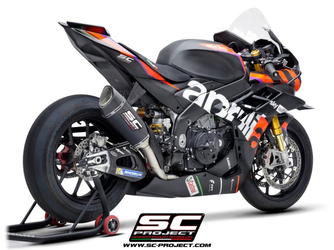 0030591 4 2 1 titanium full exhaust system with sc1 r carbon exhaust 250 mm