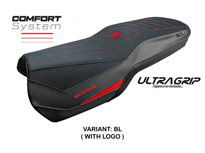 Potah sedla Ducati Multistrada V4 full single saddle (21-24) Lula ultragrip comfort model
