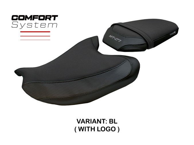 Potah sedla Yamaha MT-07 (25-26) model Fukaya Comfort (potah sedla s logem BL (black))