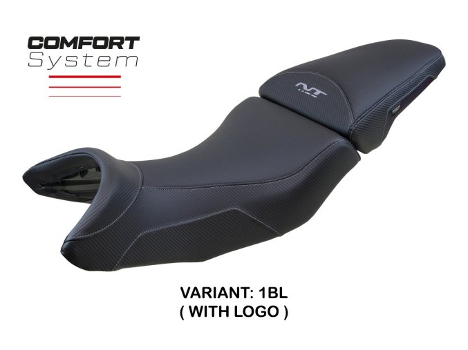 Potah sedla Honda NT 1100 (21-25) model Miyagi Comfort (potah sedla s logem 1BL (black))