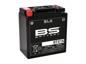 Motocyklová baterie BS-BATTERY BTX16 (YTX16)