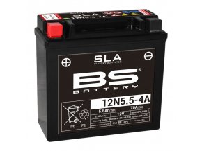 Motocyklová baterie BS-BATTERY 12N5.5-4A