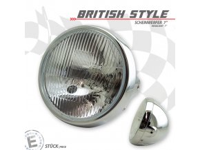 Hlavní přední světlo British Style 7"