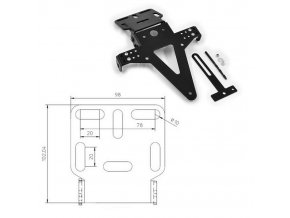 Universální držák registrační značky typ 2