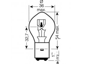 Žárovka JMP S2 12V 35/35 Watt BA20d