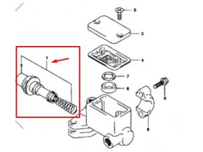 59600-03820 Suzuki opravná sada brzdové pumpy