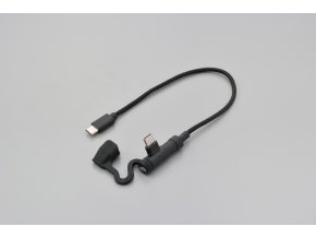 usb cable type c to type c l shaped 200mm