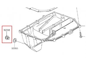 M12X1.50 Kawasaki originální vypouštěcí šroub oleje