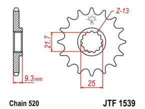 retezove kolecko 14 zubu 520 rubber cushioned 68b74deb2d1d59a04c6b699800e00534 pCrypt