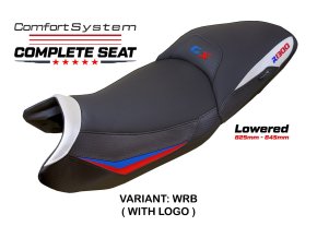 Kompletní sedlo BMW R 1300 GS 2023-2025 Dorfen Comfort System - snížené (potah sedla s logem WRB (white-red-blue))