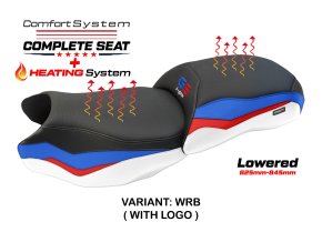 Kompletní vyhřívané sedlo BMW R 1200 GS 13-18 Mainz Comfort snížené (potah sedla s logem WRB (white-red-blue))