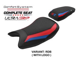 Kompletní sedlo BMW S 1000 RR 19-25 Varel Ultragrip Comfort (potah sedla s logem RDB (red-blue))