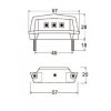 Led osvětlení registrační značky Flat