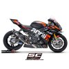 0030593 4 2 1 titanium full exhaust system with sc1 r carbon exhaust 250 mm