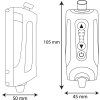 SO 8500 30P scottoiler essentialsmicroxsystem3.0 productimage systems standaloneproduct reservoirdims