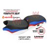 Kompletní vyhřívané sedlo BMW R 1250 GS 19-23 Paphos Comfort snížené (potah sedla s logem WRB (white-red-blue))