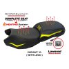 Kompletní vyhřívané sedlo BMW R 1250 GS 19-23 Paphos Comfort snížené (potah sedla s logem YL (yellow))
