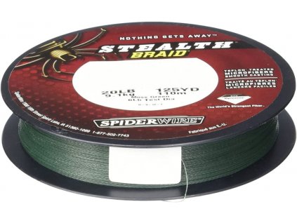 SPIDERWIRE Pletená Šňůra Stealth Braid 270m Moss Green