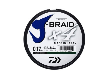 Pletená šňůra DAIWA J-Braid 4 Chartreuse