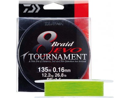 Daiwa Tournament 8 Braid Evo Chartreuse