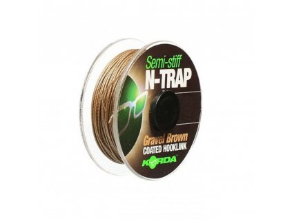 KORDA N-Trap Semi Hook Link 20m Gravel Brown