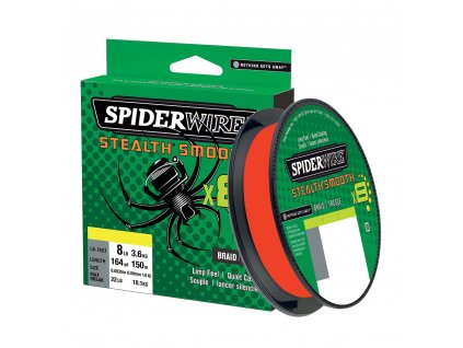 SPIDERWIRE Pletená Šňůra Stealth Smooth X8 150m Code Red