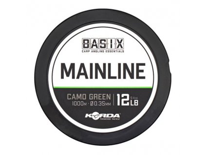 KORDA Vlasec Basix Main Line Camo Green 1000m