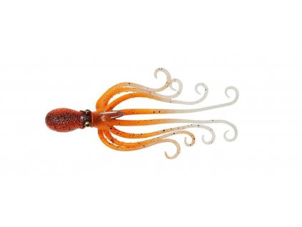 SAVAGE GEAR Gumová Nástraha 3D Octopus 35g 10cm UV Orange Glow