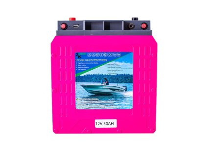 Lithiová baterie 12V/50Ah + nabíječka 10A 3,40kg