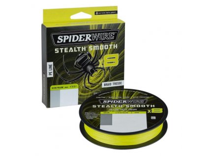 SPIDERWIRE Pletená Šňůra Stealth Smooth X8 PE Braid 150m Hi-Vis Yellow