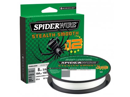 SPIDERWIRE Pletená Šňůra Stealth Smooth X12 Braid 150m Translucent