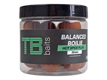 TB BAITS Balanced Boilie Hot Spice Plum 100g 24mm