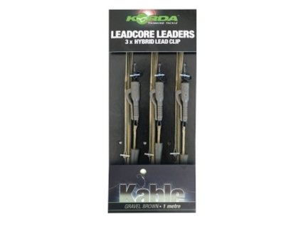 KORDA Leadcore Leader Hybrid Lead Clip QC Swivel Weed 3ks