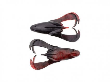 KEITECH Gumová Nástraha Noisy Flapper 3,5" 8,9cm Black Red Berry