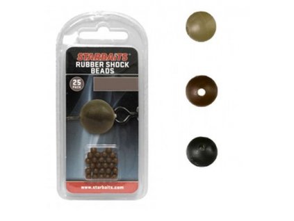 STARBAITS Rubber Shock Beads 4mm