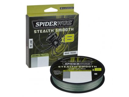SPIDERWIRE Pletená Šňůra Stealth Smooth 8 150m Moss Green