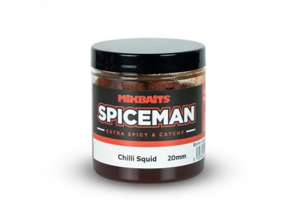 MIKBAITS Spiceman Boilie v dipu 250ml 20mm Chilli Squid