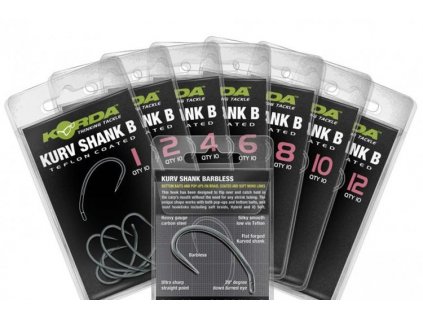 KORDA Kurv Shank Hook Barbless