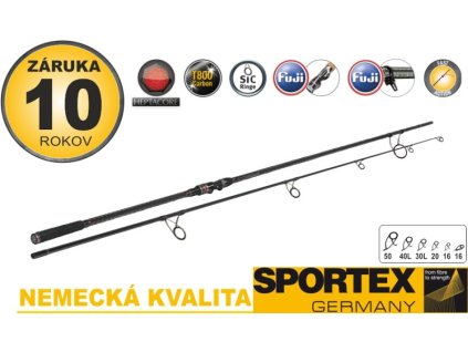 Kaprové pruty SPORTEX Revolt Carp 2-díl 365cm / 3,75lbs